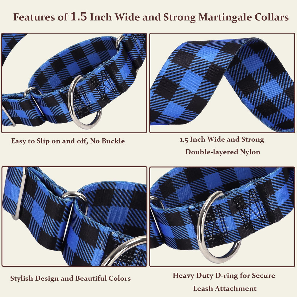 MAOWUWUJOZ martingale D-ring design shown for safe leash attachment.