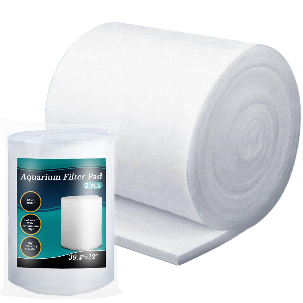 MAQIHAN aquarium filter pad close-up reveals dense white media for high filtration.