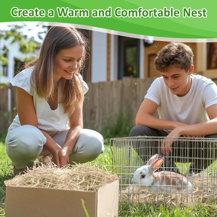 MAQIHAN durable straw for long-lasting pet bedding and garden use.