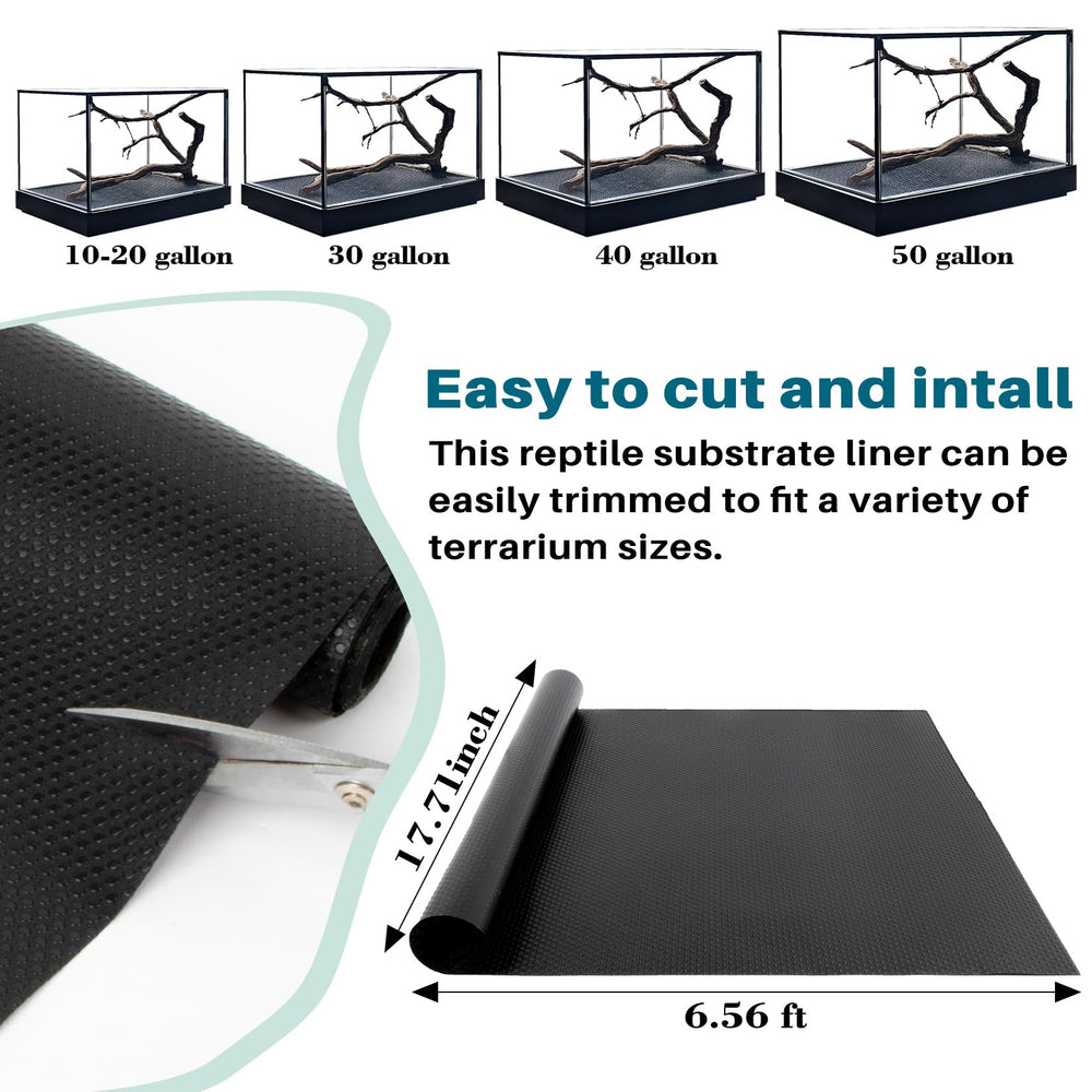 MAQIHAN reptile substrate mat shows a textured surface for stable, non-slip handling
