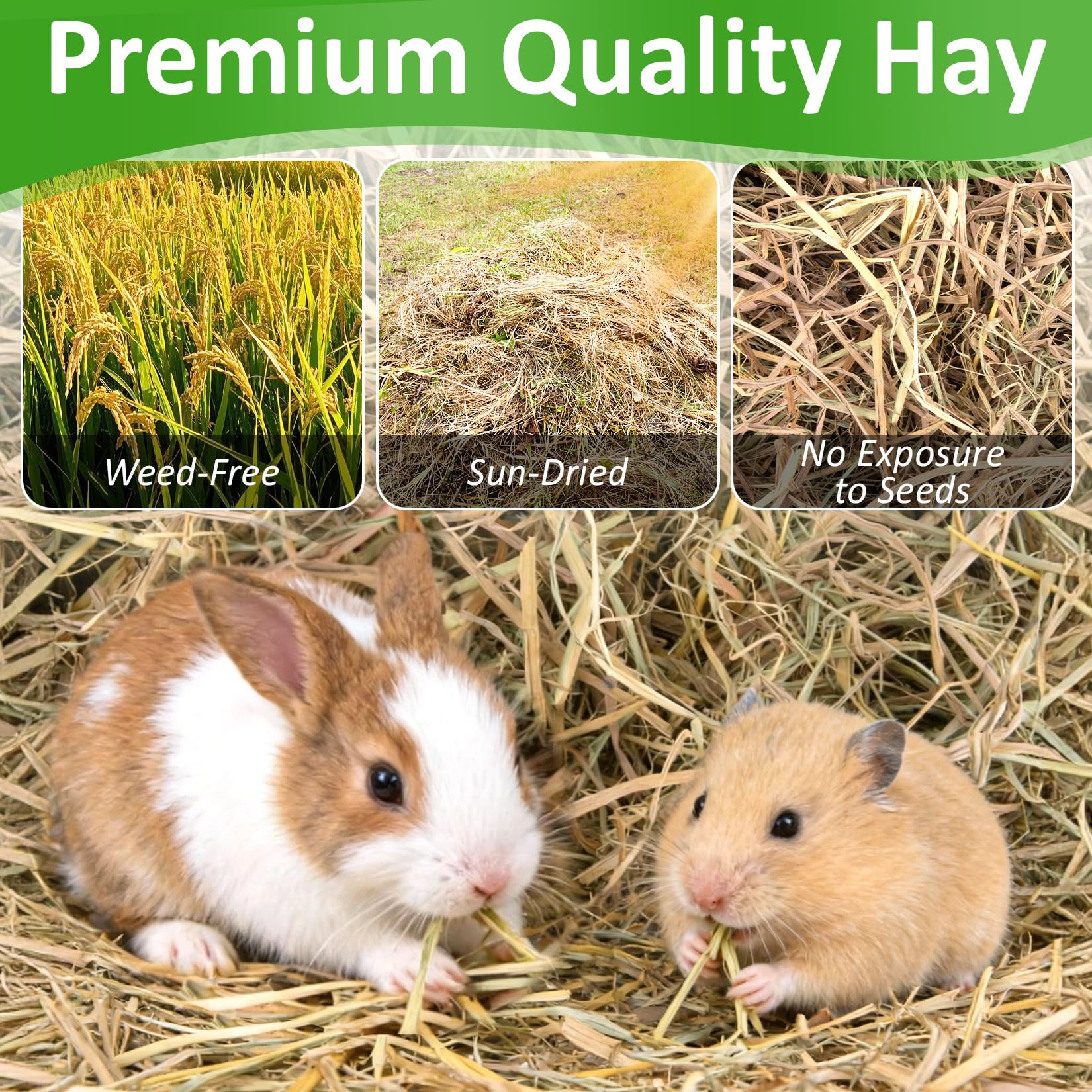 MAQIHAN straw nest for rabbits and small pets emphasizes nesting comfort.