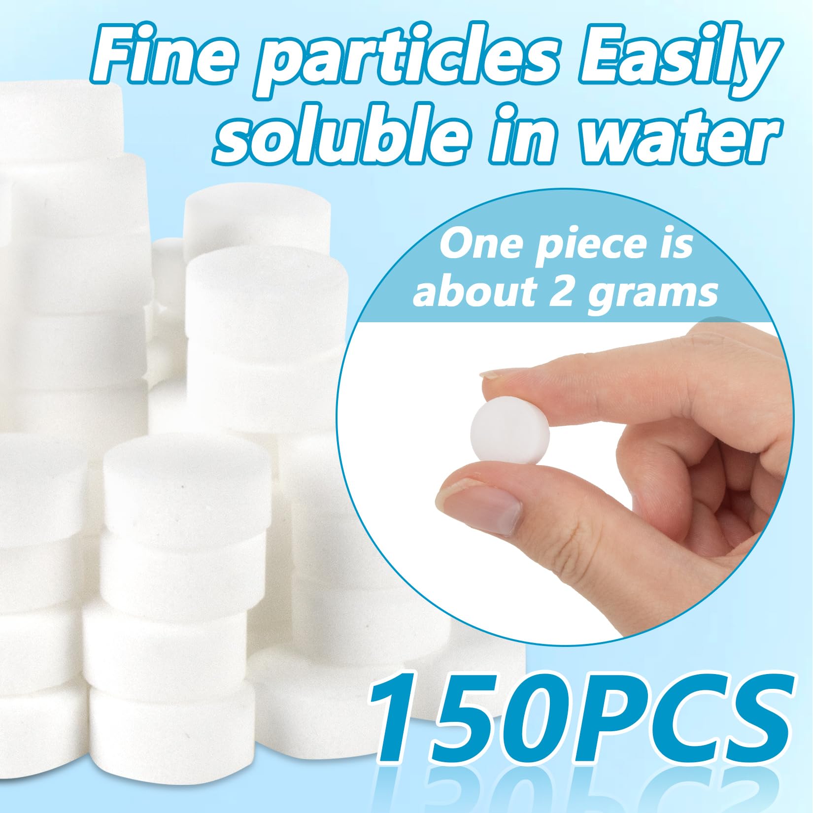 MAQIHAN tablet dissolving in water demonstrates precise dosing for beginners.