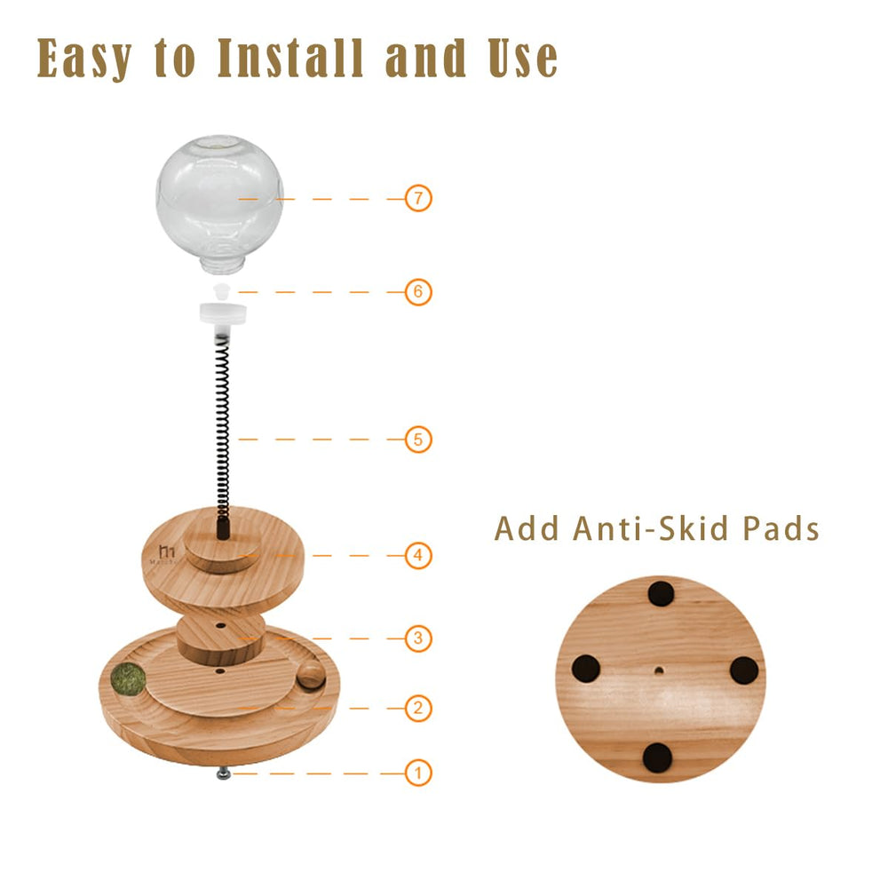 Marchul cat ball toy catnip balls boost scent-driven play and hunting instinct.