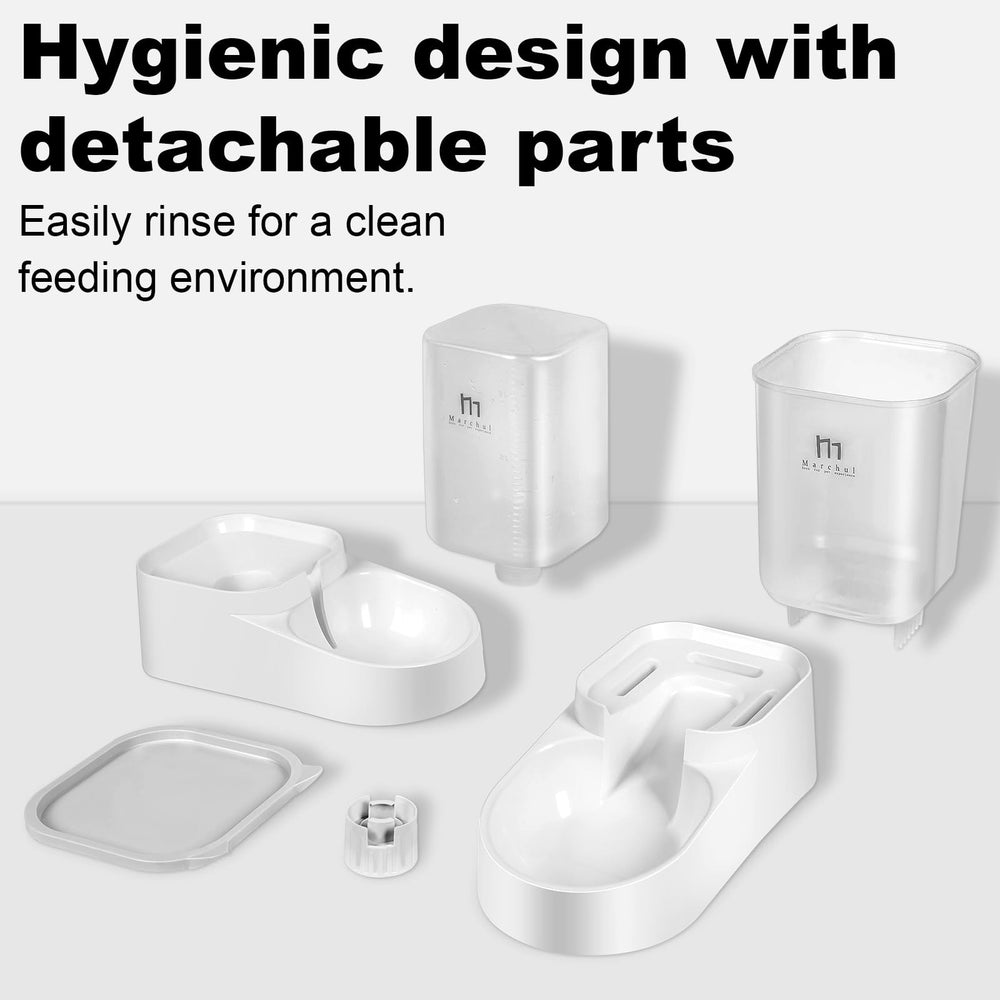 Marchul easy-clean design with removable lids for fast refills.