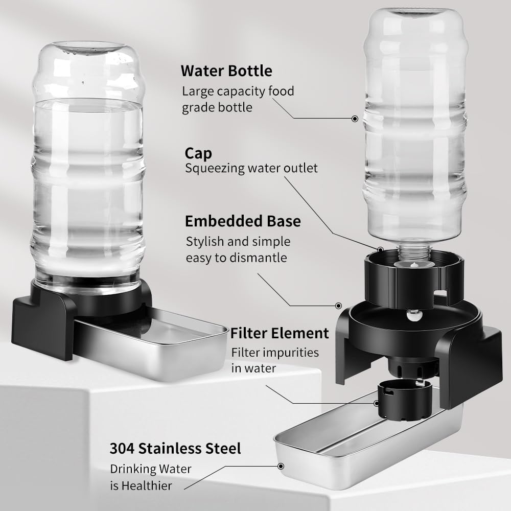 Marchul gravity waterer base with non-slip feet prevents spills