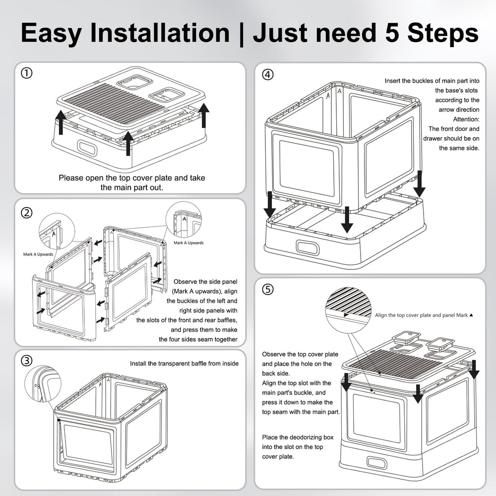 Marchul leakproof guard protects wooden floors during litter exchanges.