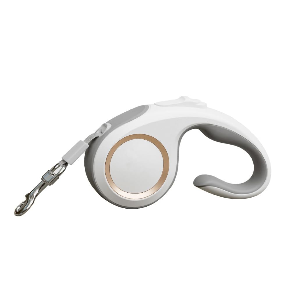 Marchul retractable dog leash 16ft grey, durable for daily walks