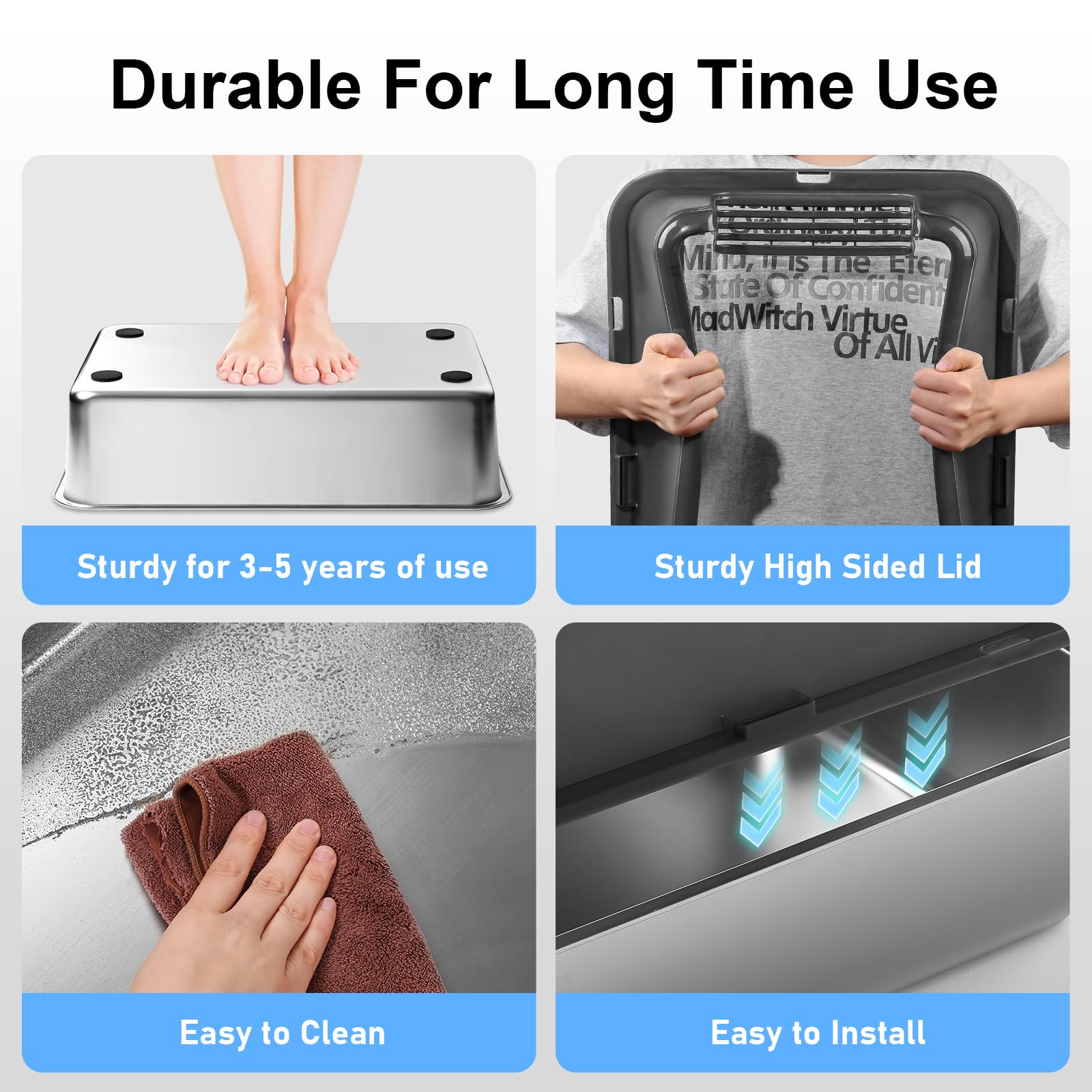 Marchul leakproof base design helps contain spills and odors in the box.