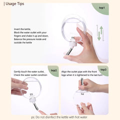 Marchul water bottle transparent 150ml reservoir for easy level monitoring