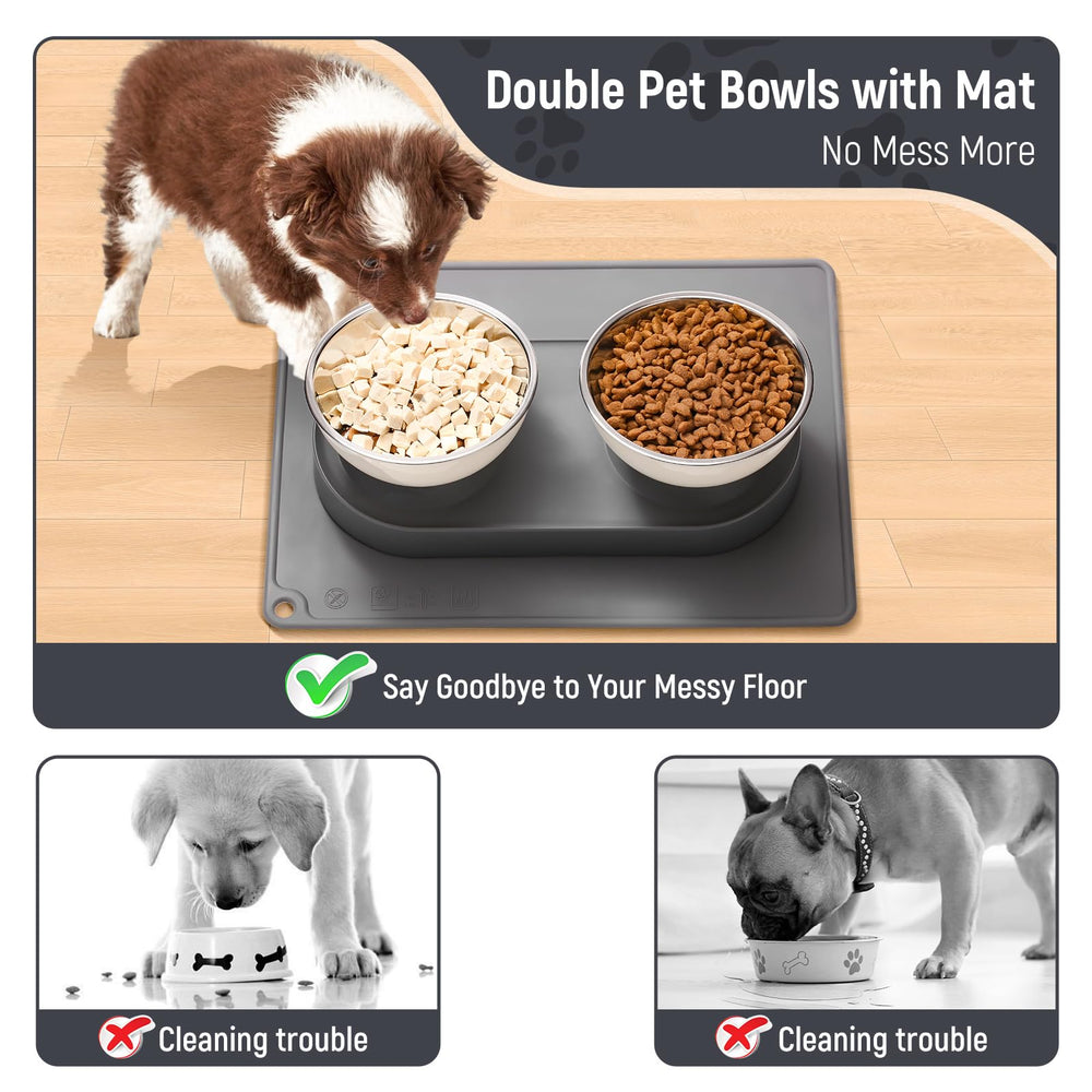 Marchul waterproof non-slip mat keeps floors clean and crumbs contained.