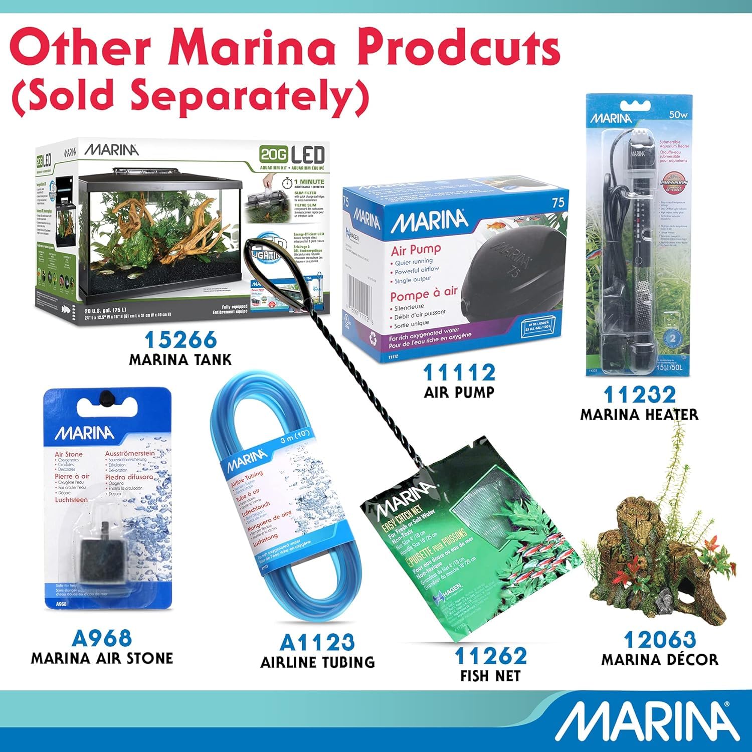 Marina water clarity improvement in a home aquarium setup