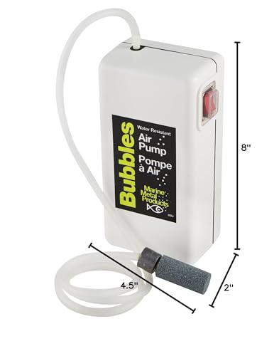 Marine Metal Bubbles bucket clip attachment for hands-free operation on the boat or bucket