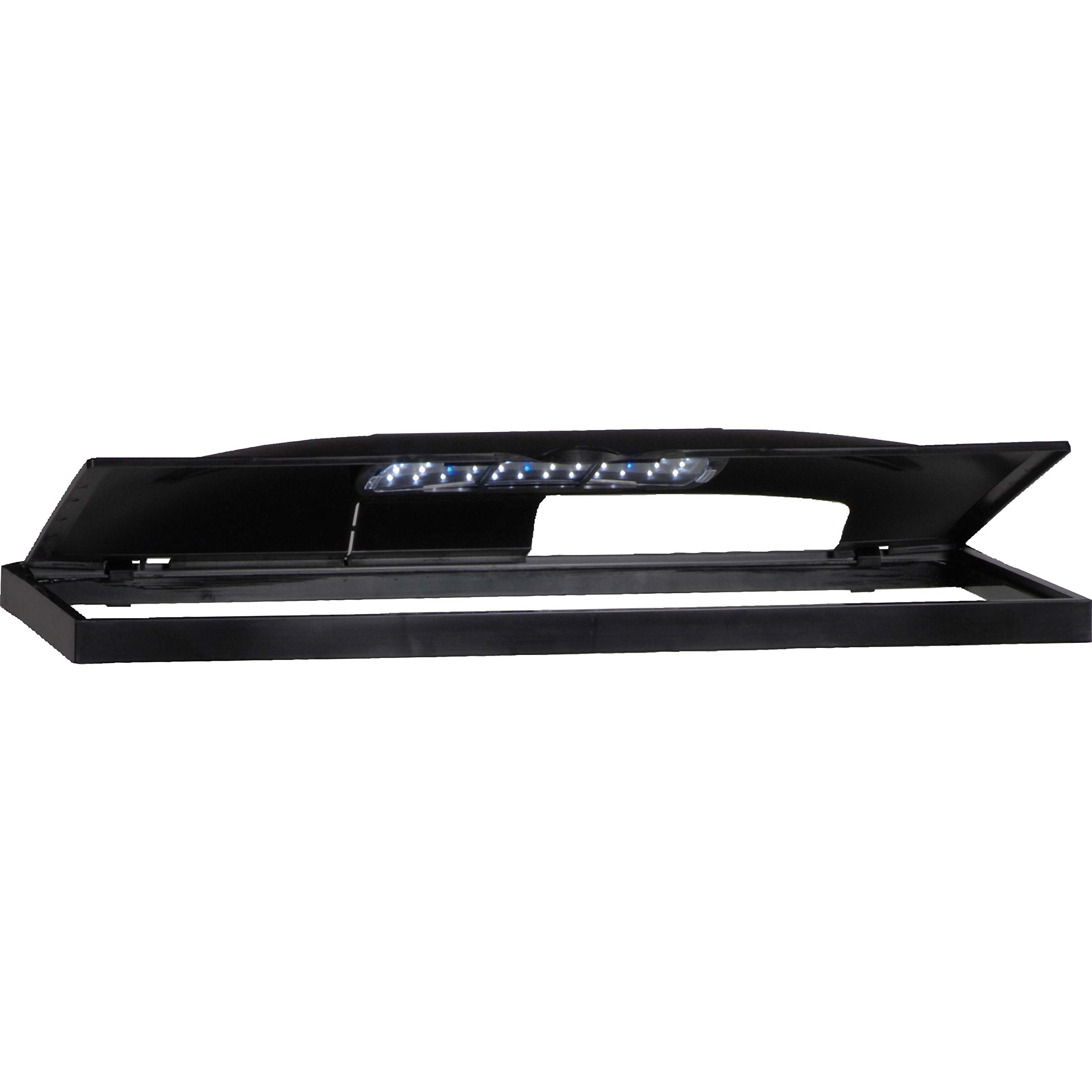 Marineland LED Light Hood 24x12 size mounted on a standard tank