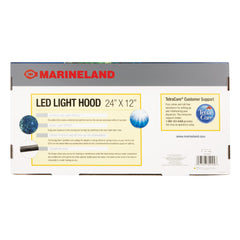 Marineland LED Light Hood dome design highlighting shimmering daylight effects