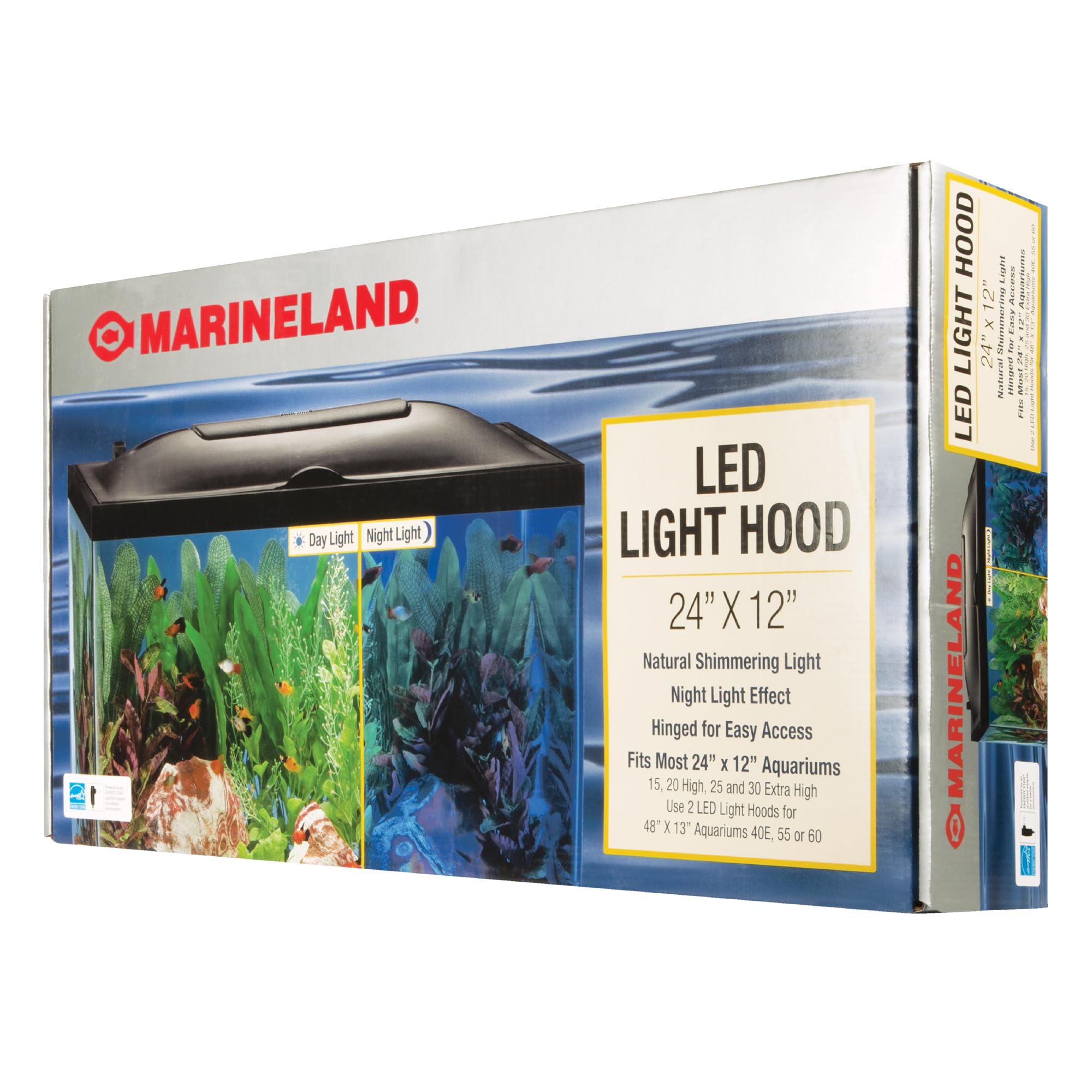 Marineland LED Light Hood front-angle view for compact aquarium displays