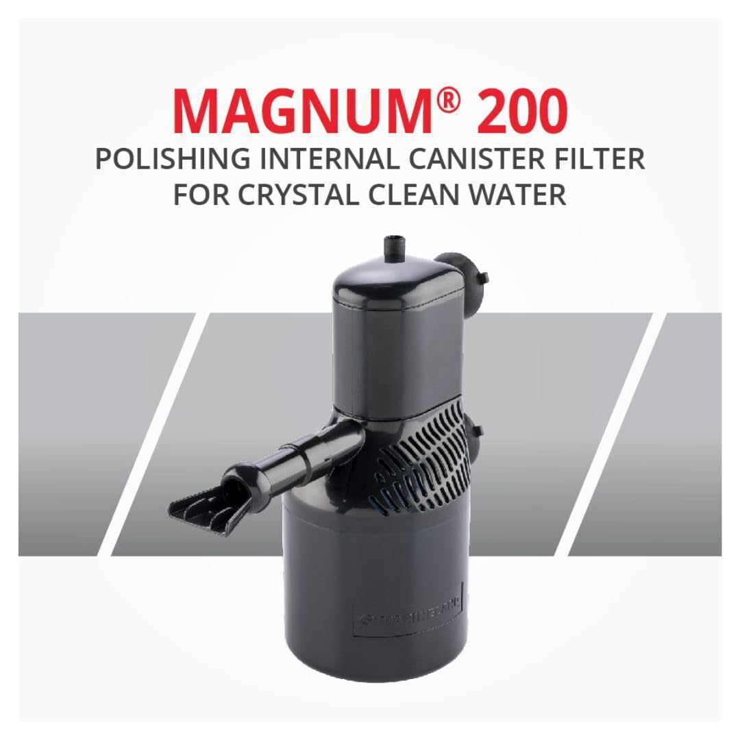 Marineland Magnum 200 floss sleeve debris filtration close-up