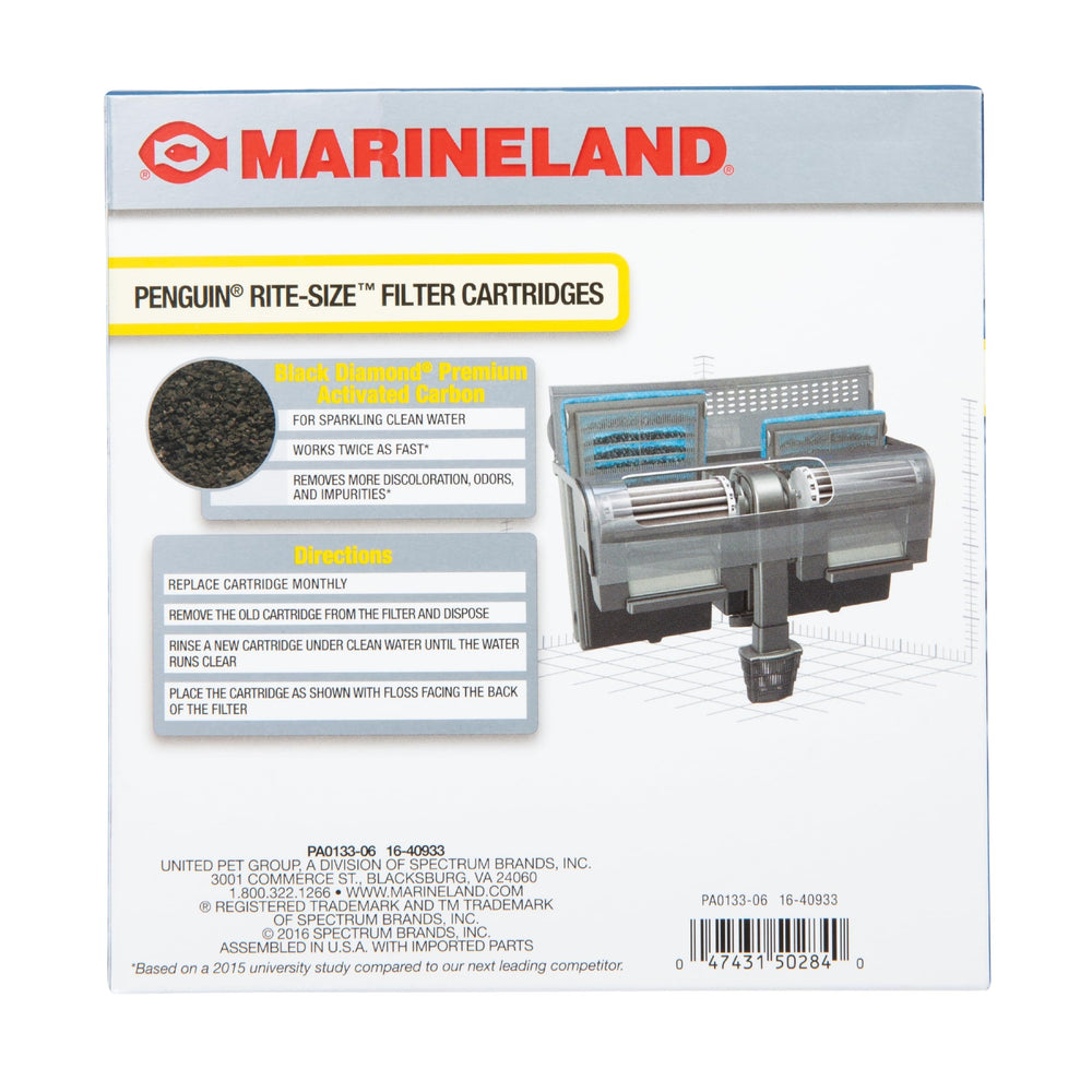 Marineland Penguin cartridge installed in filter for effortless maintenance