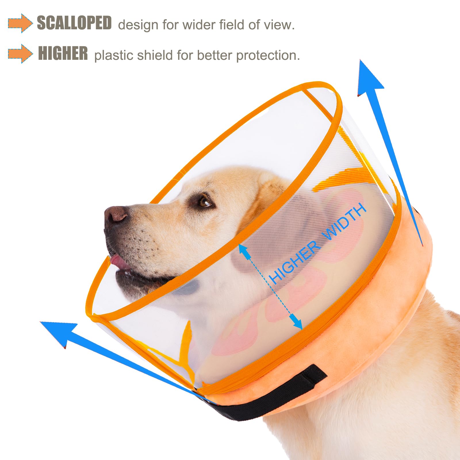 Mariyago anti-licking-area protective cover extends prevention range for calmer healing.