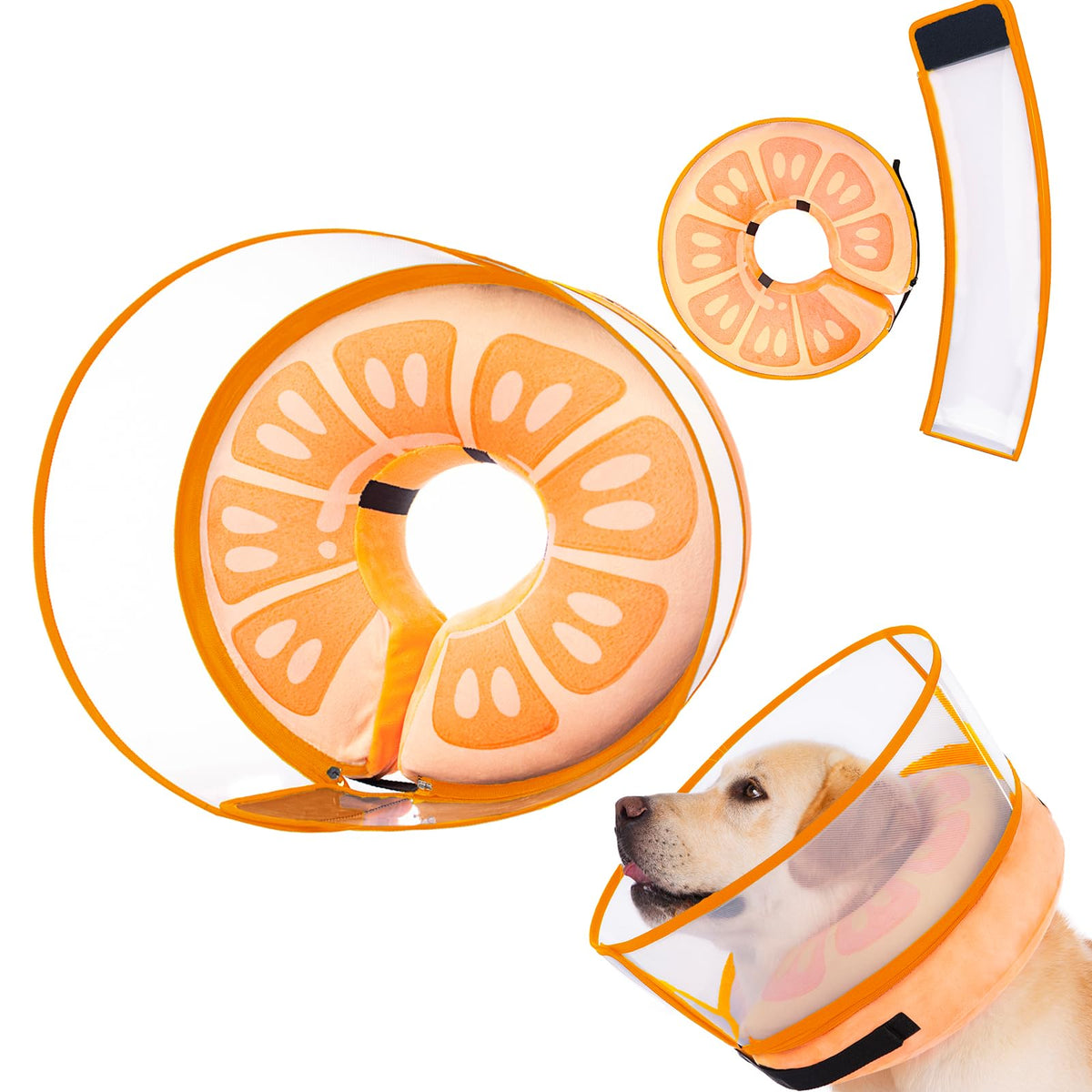 Mariyago inflatable-dog-cone-cover provides enhanced neck protection during recovery.