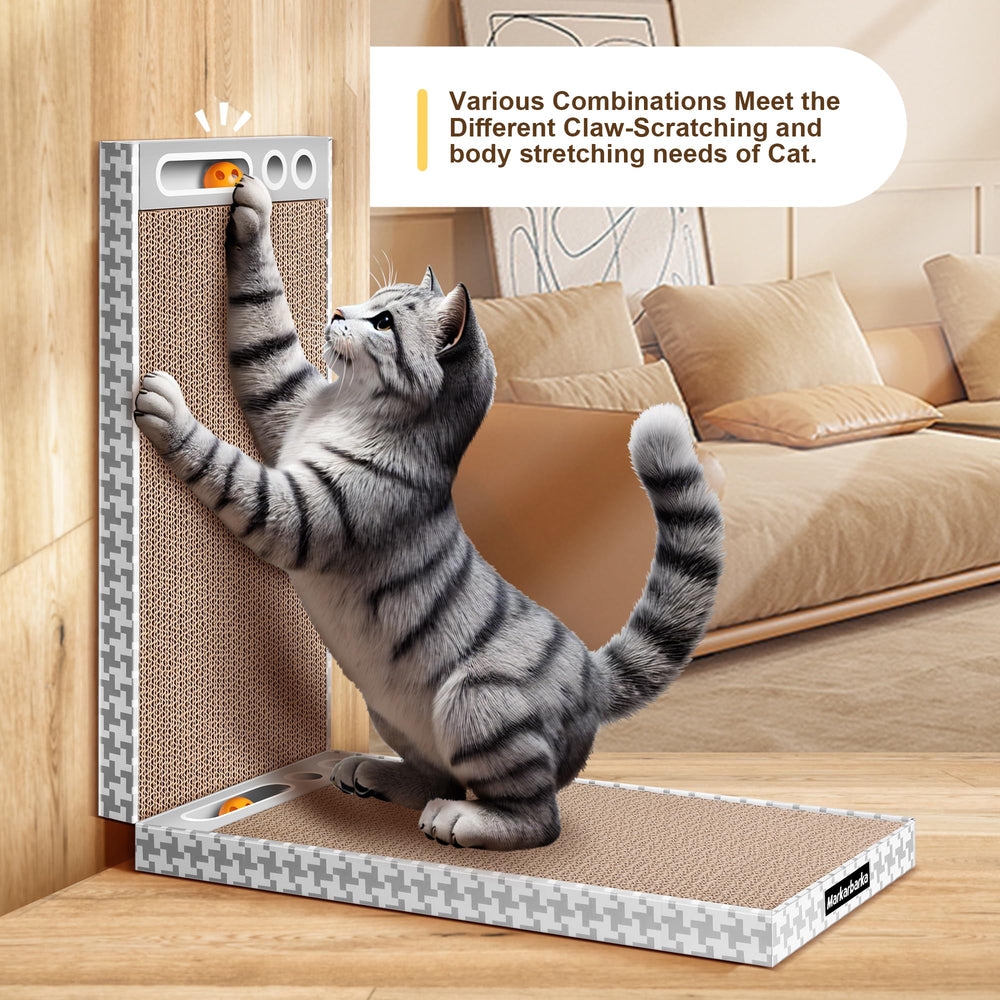 Markarbarka assembly modular system for multi-cat homes demonstrates space-saving setup.