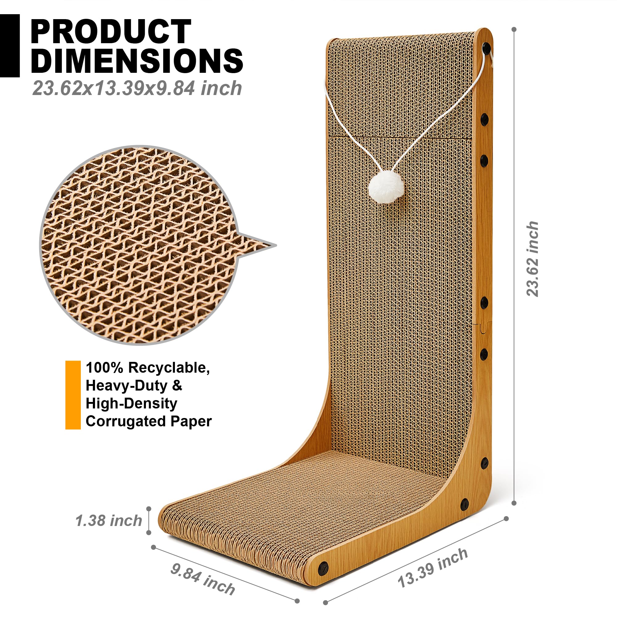 Markarbarka Value 2-Pack vertical use demonstrates tall scratching surface