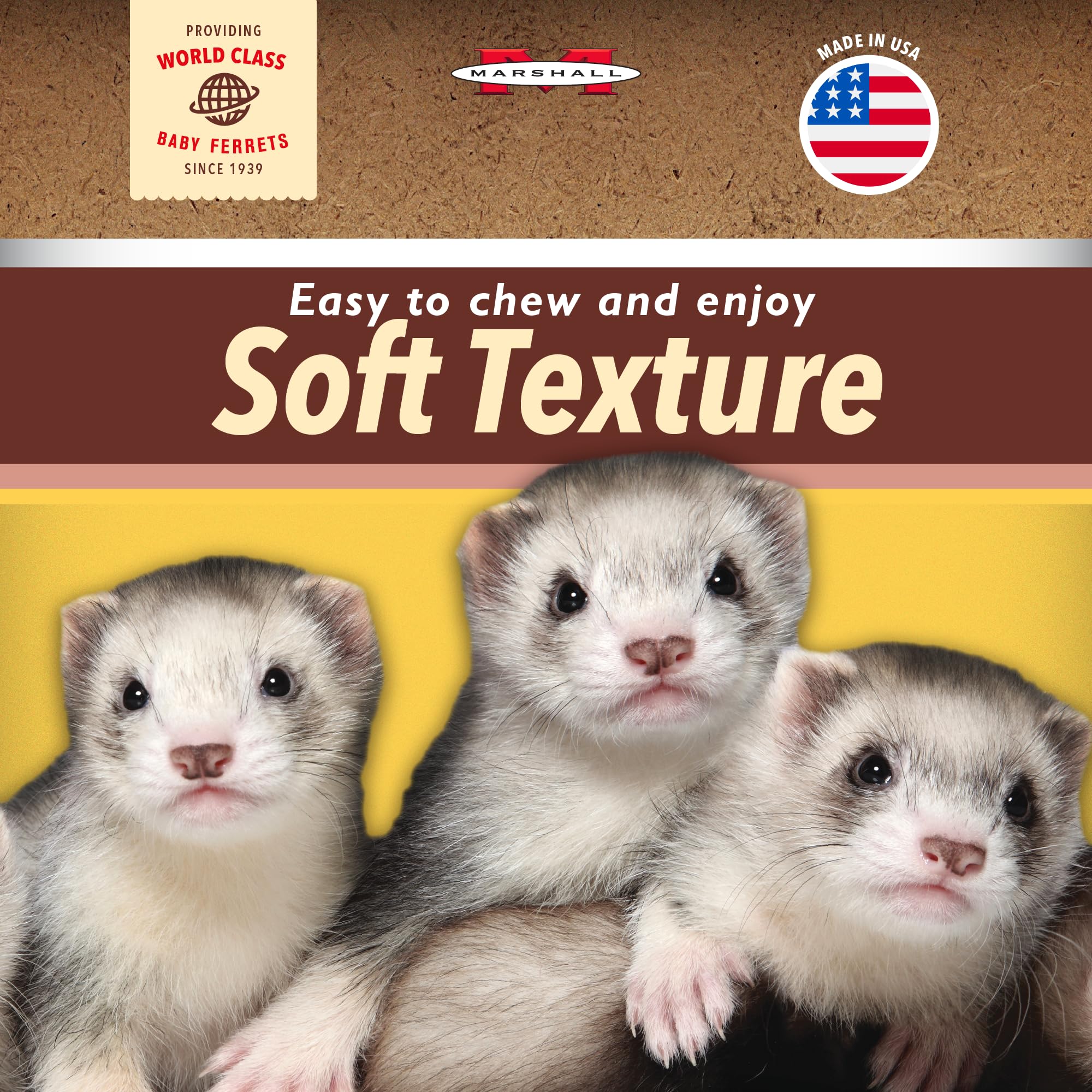 Marshall Bandits original chicken flavor snack entices ferrets for daily enrichment