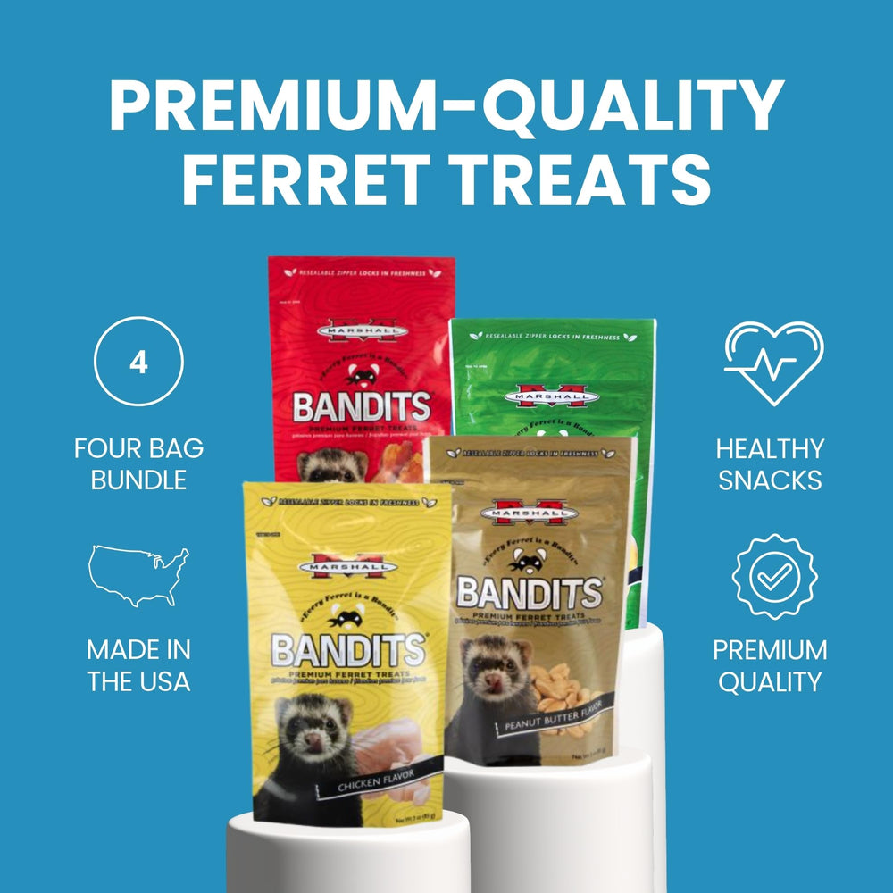 Marshall Bandits banana flavor ferret treats for tasty enrichment