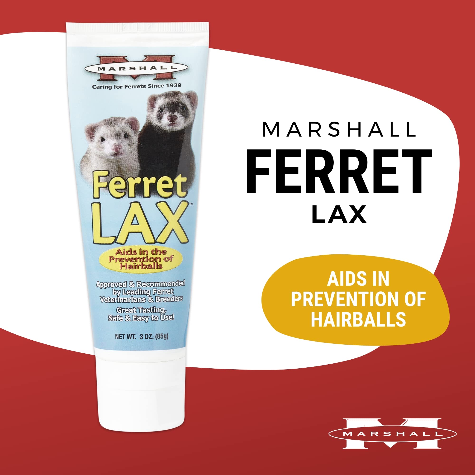 Marshall Ferret Lax paste being dispensed, demonstrating easy administration.