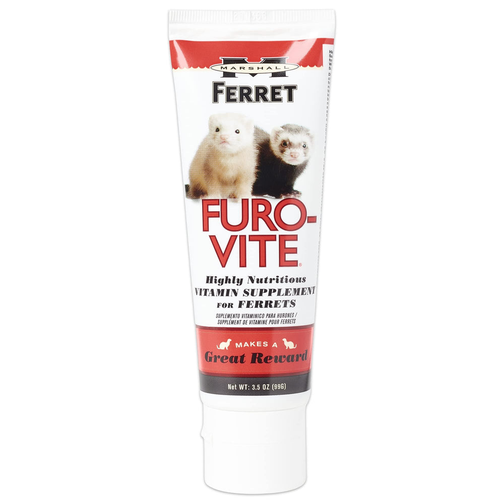 Marshall Furo-Vite tube pour shows easy dosing for ferrets' daily nutrition
