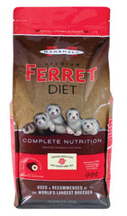 Marshall Premium Ferret Diet packaging highlights veterinary-backed nutrition for ferrets.