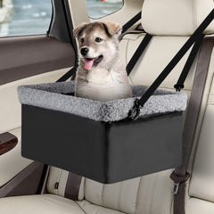 MARSLABO dog car seat metal-frame elevated view for small dogs