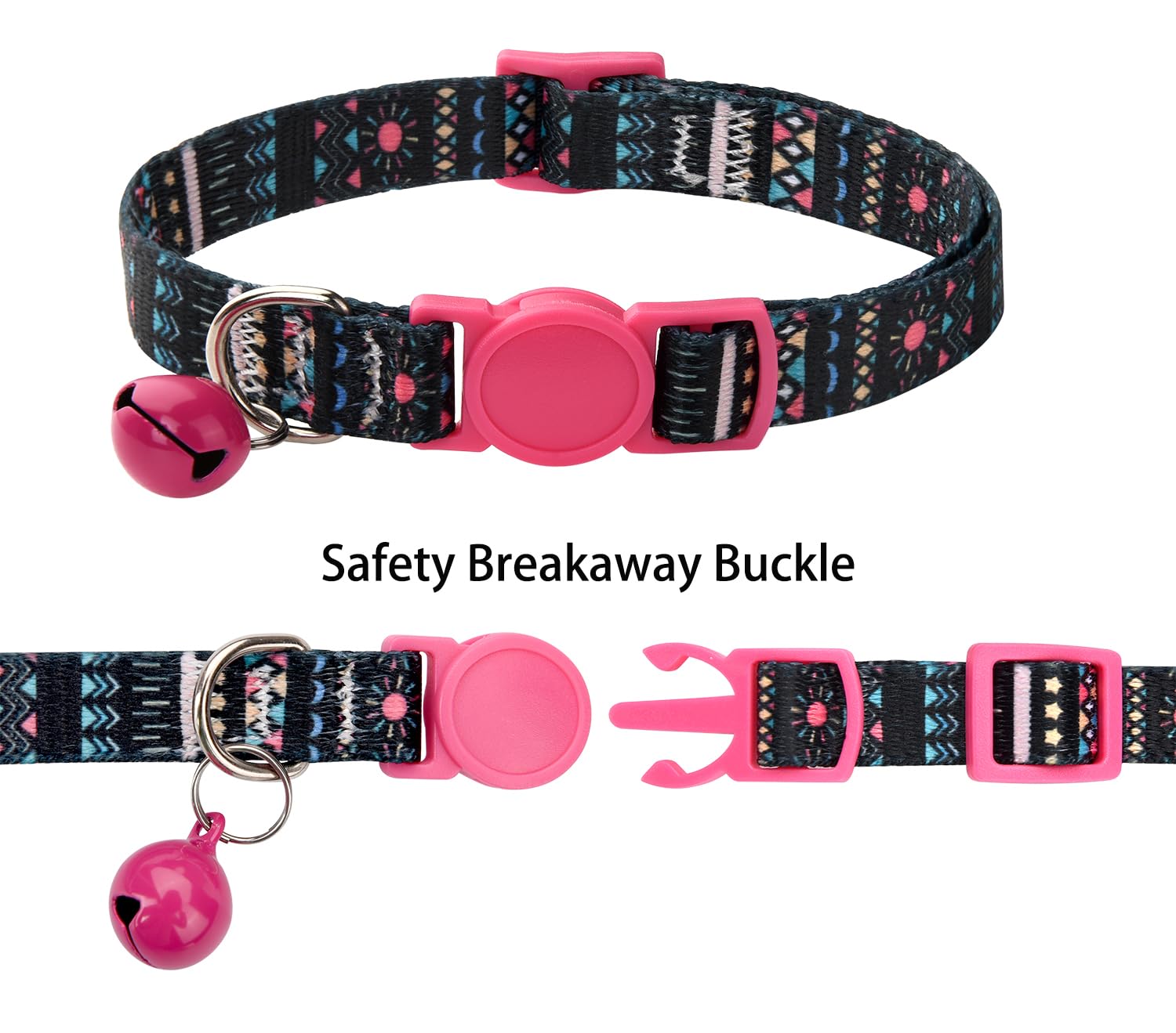MarukoPet cat collars adjustable 7.5–12 inches for growing cats.
