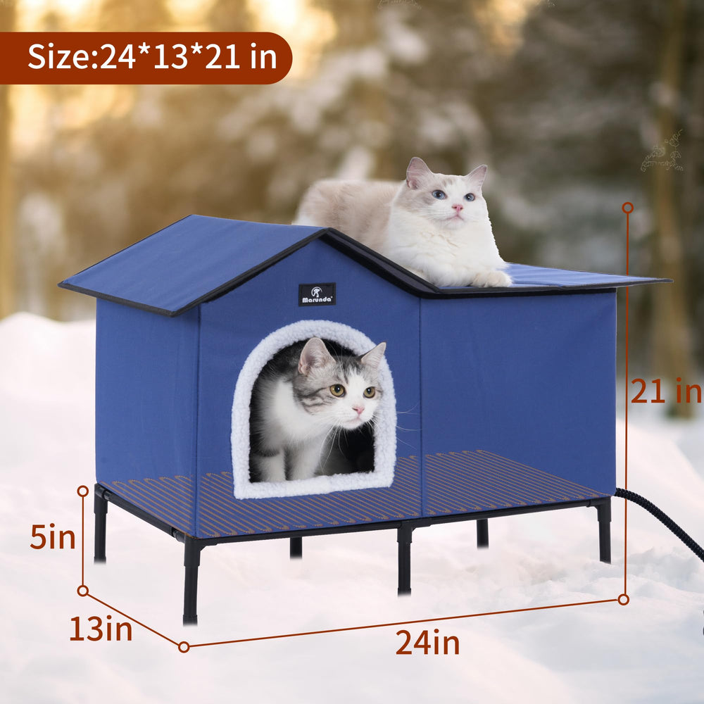 MARUNDA durable-construction image emphasizes weather-resistant shelter for long-term warmth.