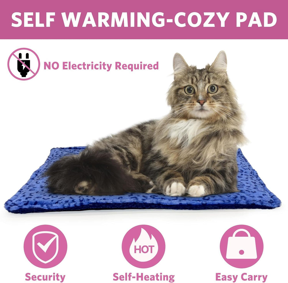 MARUNDA Self Warming Cat Bed features thermal inner layer for warmth