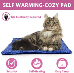 MARUNDA Self Warming Cat Bed features thermal inner layer for warmth