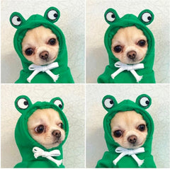 Maruomiki warm dog coat green side view shows fleece-lined comfort.
