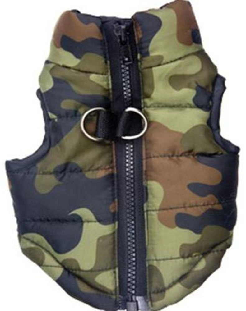 MaruPet Winter Dog Vest XXS front view provides cold-weather warmth for tiny dogs