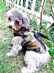 MaruPet winter vest camouflage fabric detail highlights waterproof surface and durable stitching