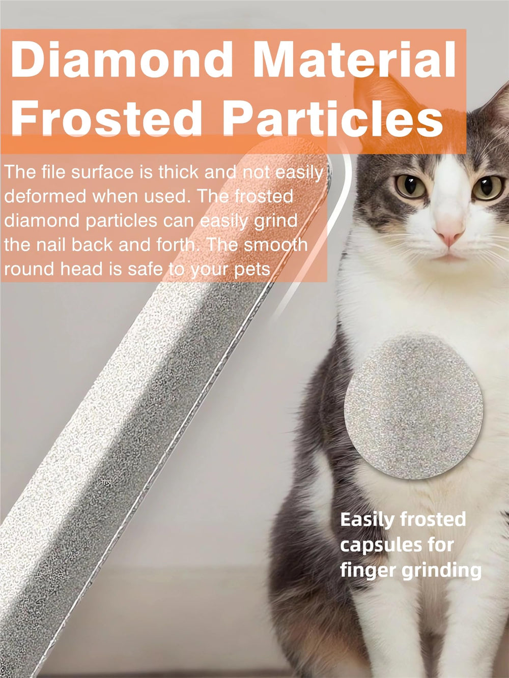 MaryCarrie multi-pet-nail-file-use is ideal for dogs, cats, birds, and small mammals.