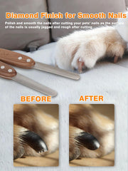 MaryCarrie smoothing-edges feature helps finish nails after trimming.
