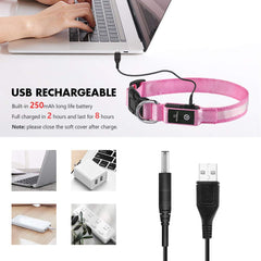 MASBRILL Light Up Collar three-modes option enables fast, steady, or constant light