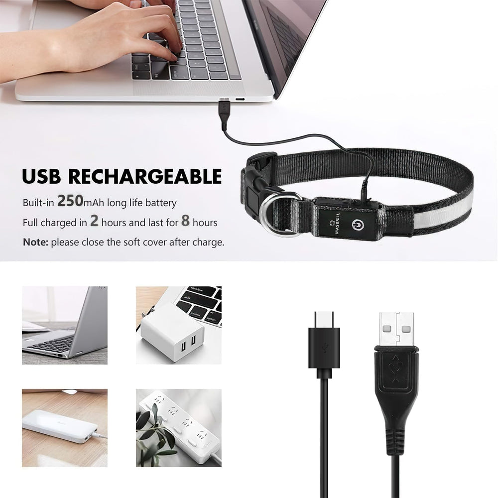 MASBRILL night safety with bright lighting aids active evening walks