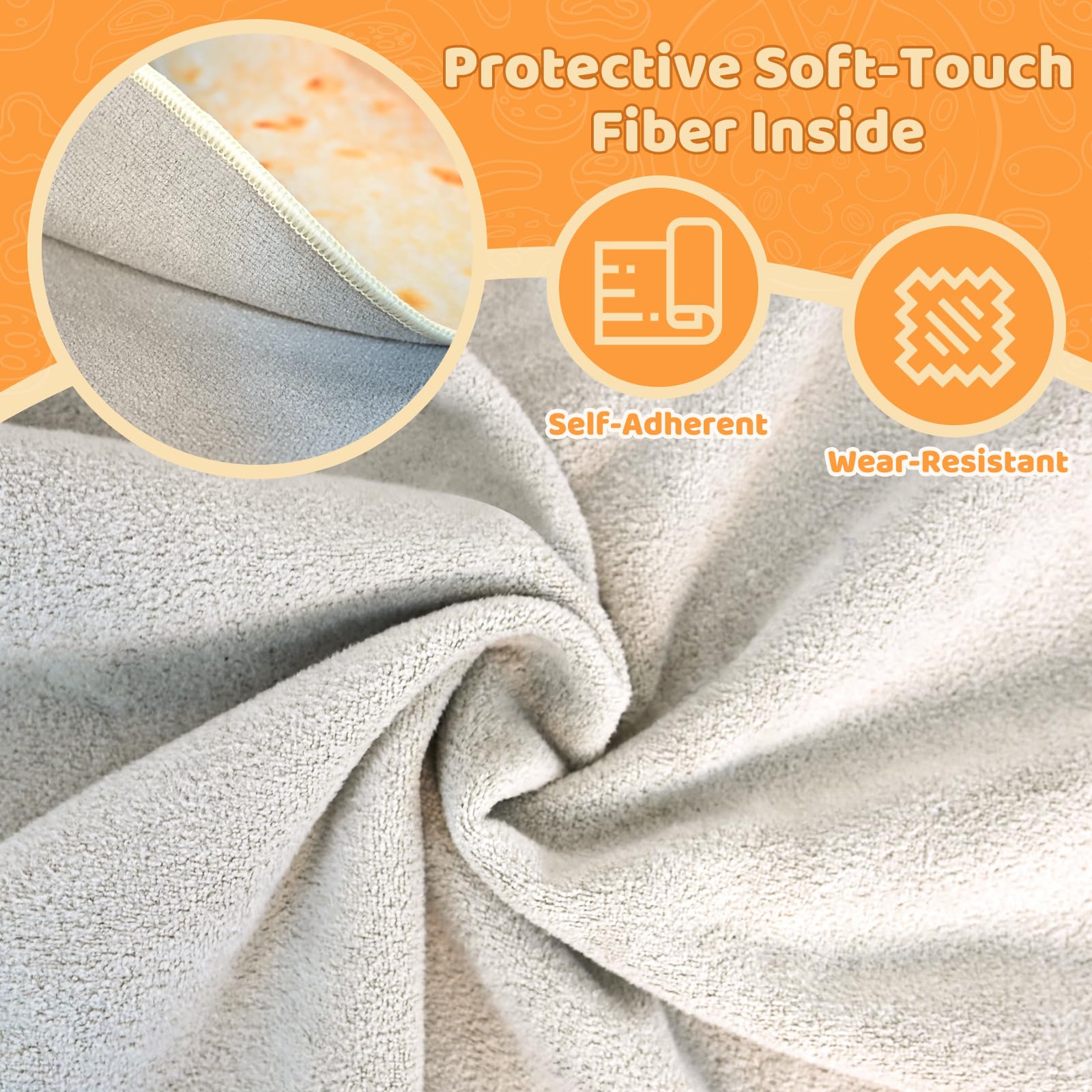 MASHDE machine-washable wrap showcases easy cleaning after messy grooming sessions.