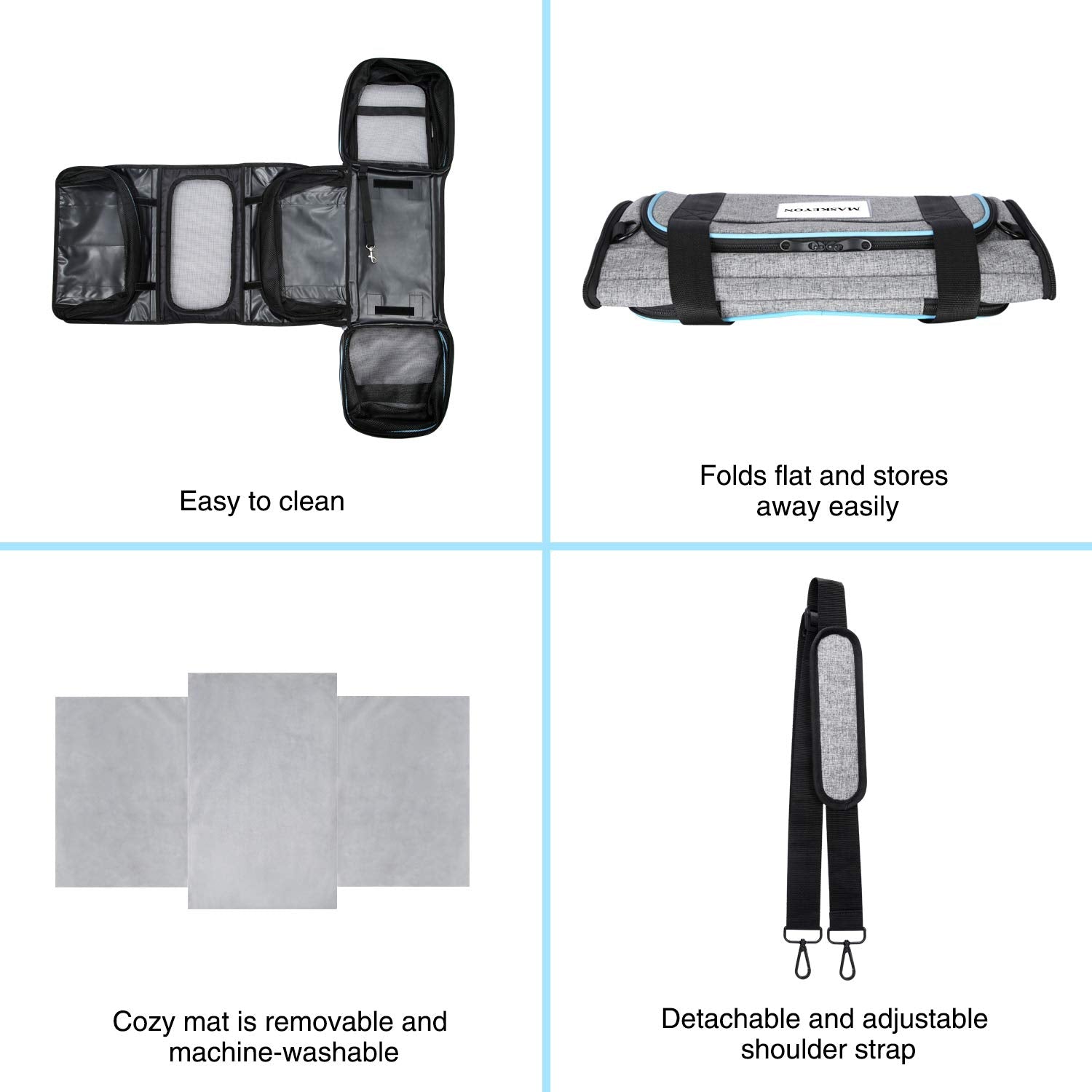 MASKEYON reflective tape improves visibility for nighttime travel safety.
