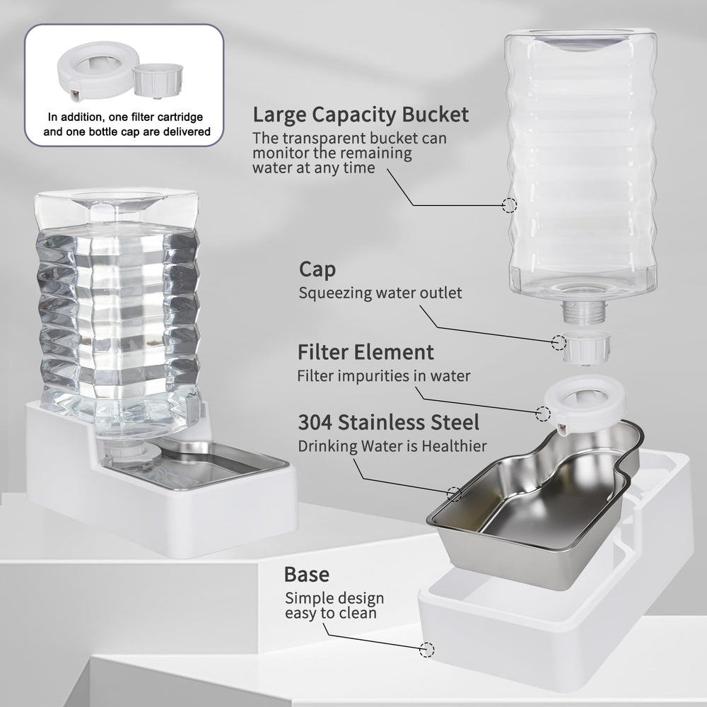 MASOCAT gravity-fed system delivering automatic refill for pets