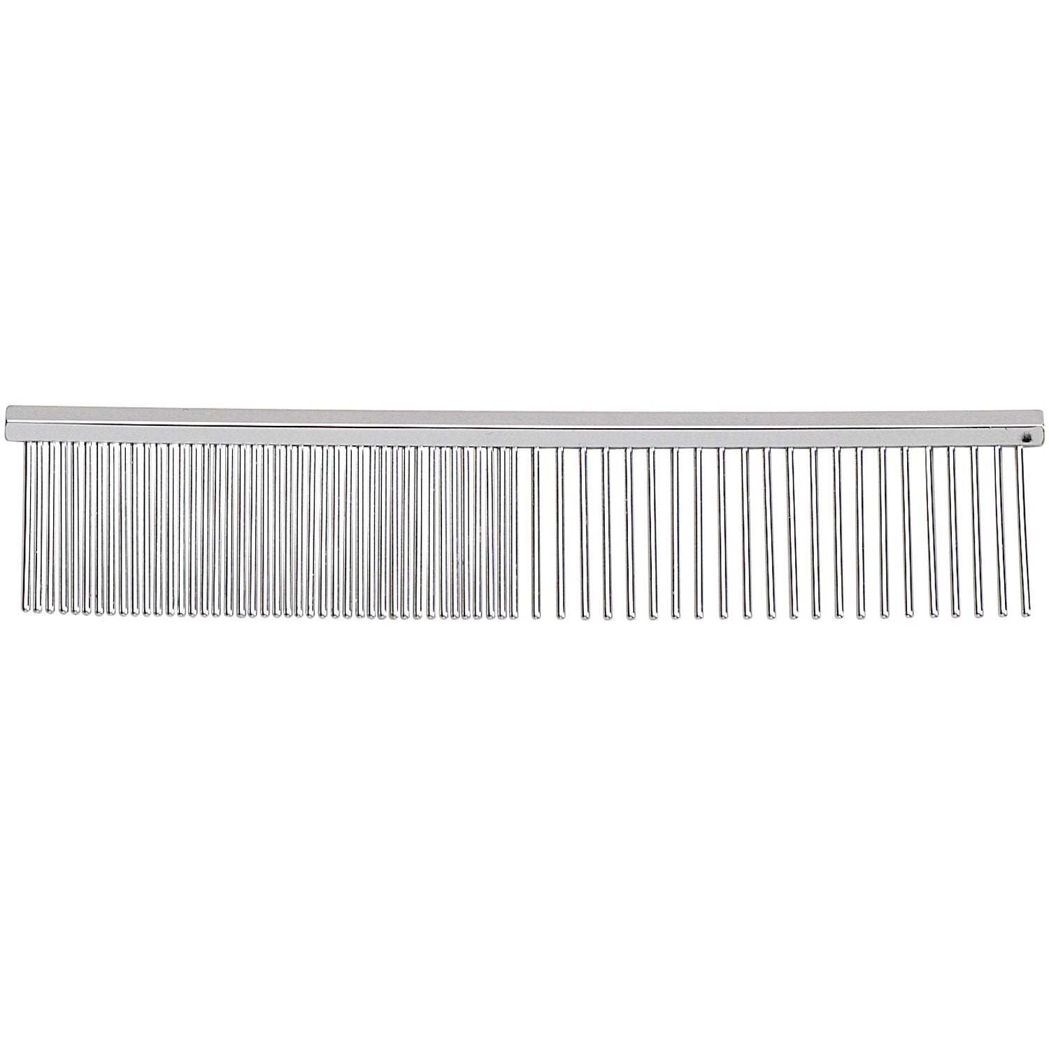 Master Grooming Tools Greyhound comb teeth close-up shows hardened steel durability