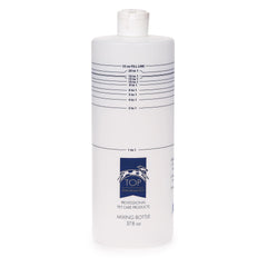 Master Grooming Tools Top Performance Mixing Bottle 32oz close-up with graduated lines for precise dilution.