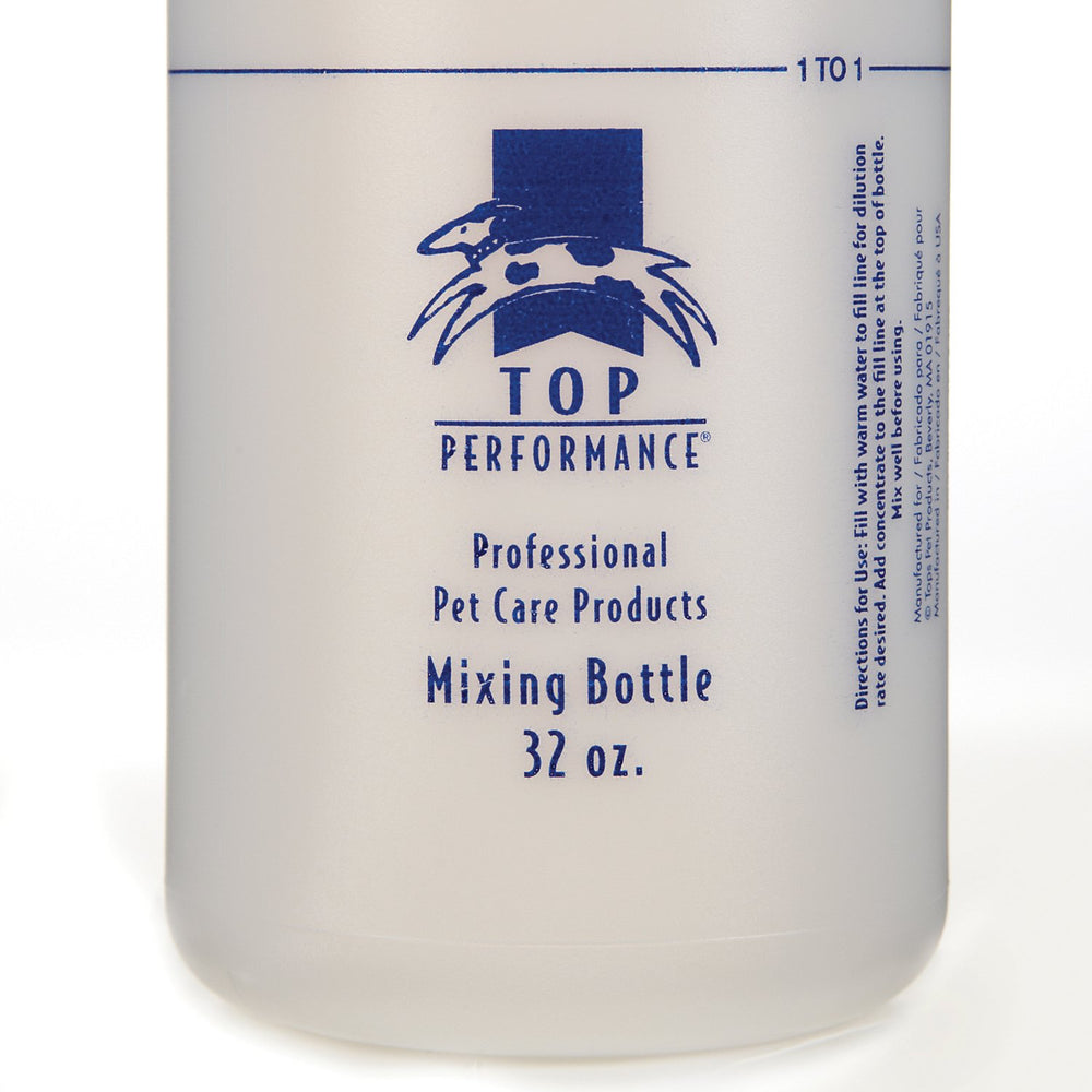 Master Grooming Tools Top Performance Mixing Bottle 32oz shake-action shot for even mixing.