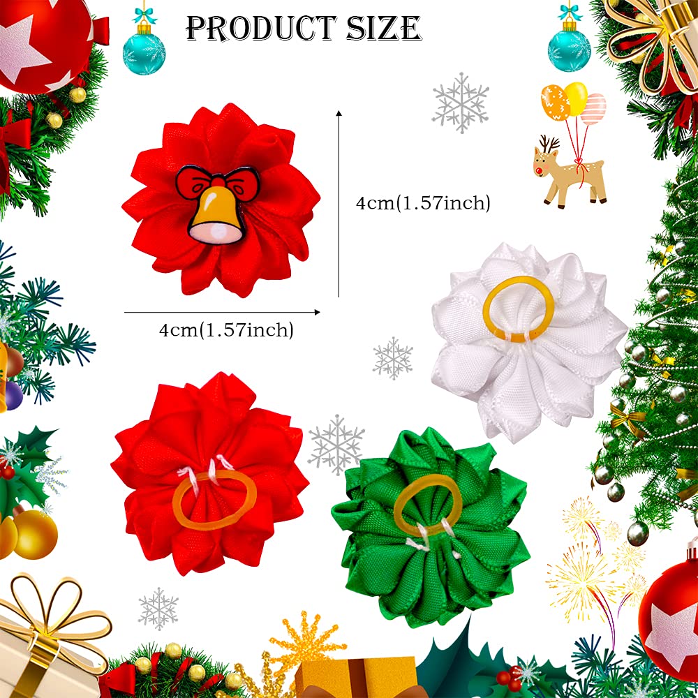 Masue Pets bows feature snowflake accents for charming holiday detail.
