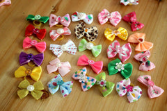Masue Pets rhinestone puppy small bows are flexible and comfortable.